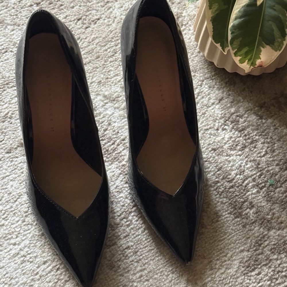 Zara Pointy Black Women's Heels